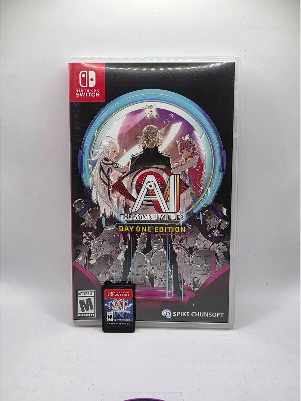 Like New!!! - AI: The Somnium Files for Switch - With Stickers - Rare Title
